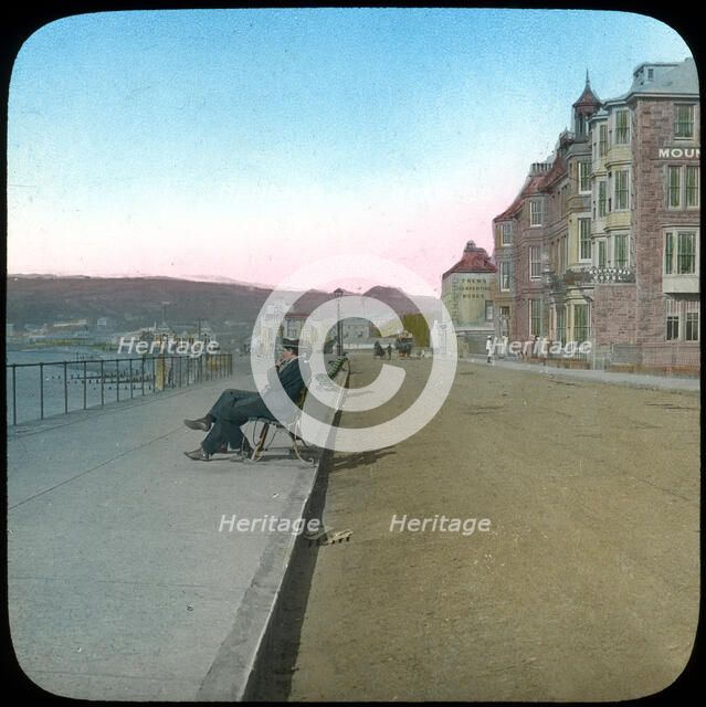 Esplanade, Penzance, Cornwall, late 19th or early 20th century. Artist: Church Army Lantern Department
