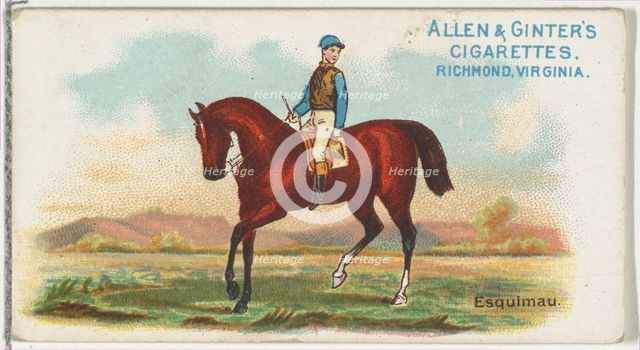 Esquimau, from The World's Racers series (N32) for Allen & Ginter Cigarettes, 1888. Creator: Allen & Ginter.