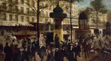 Esquisse pour un panorama du boulevard Montmartre animé des personnalités parisiennes..., c1880. Creator: Andre Gill