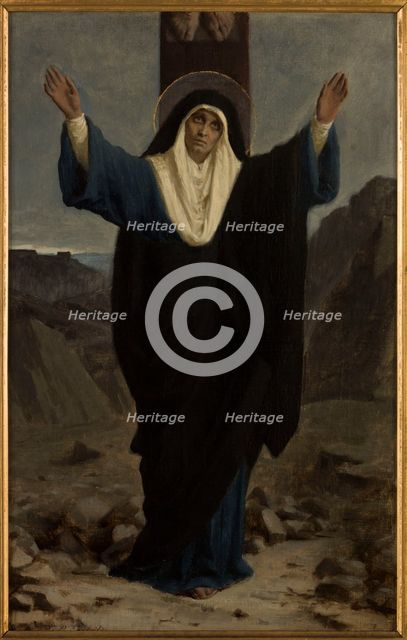 Esquisse pour l'église de Bagnolet : Mater dolorosa, 1878. Creator: Pierre Fritel.