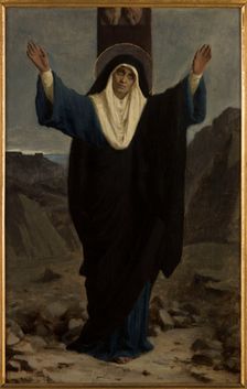 Esquisse pour l'église de Bagnolet : Mater dolorosa, 1878. Creator: Pierre Fritel