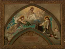 Esquisse pour l'église de Champigny-sur-Marne : le Martyre de saint Saturnin, 1876. Creator: Theobald Chartran