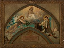 Esquisse pour l'église de Champigny-sur-Marne : le Martyre de saint Saturnin, 1876. Creator: Theobald Chartran