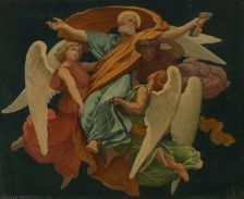 Esquisse pour l'église de Charenton-le-Pont : Glorification de saint Pierre, 1874. Creator: Léopold Durangel