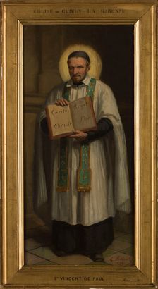 Esquisse pour l'église de Clichy : Saint Vincent de Paul, 1872. Creator: Emmanuel Auguste Massé