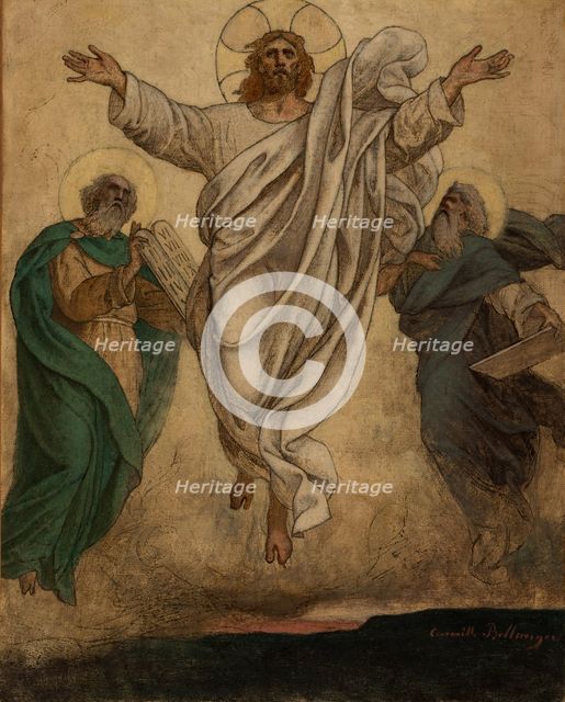 Esquisse pour l'église de Dugny : La Transfiguration : La Résurrection du Christ, c.1874. Creator: Camille-Félix Bellanger.