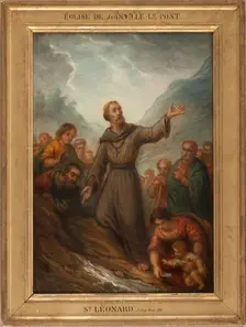 Esquisse pour l'église de Joinville-le-Pont : Saint Léonard faisant jaillir une source, c.1873. Creator: Joseph-Nicolas Jouy