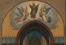 Esquisse pour l'église de l'Häy-les-Roses : Glorification de Saint Léonard, 1873. Creator: Victor Casimir Zier