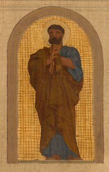 Esquisse pour l'église de la Trinité : L'Agneau pascal. Groupe d'anges adorateurs..., c.1864. Creator: Armand Felix Marie Jobbe-Duval