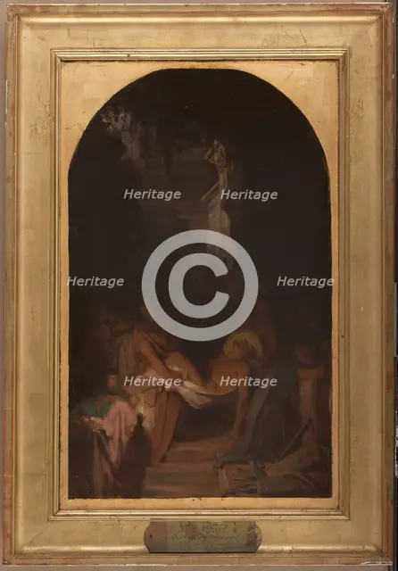 Esquisse pour l'église de la Trinité : La Mise au Tombeau, 1872. Creator: Pierre-Nicolas Brisset.