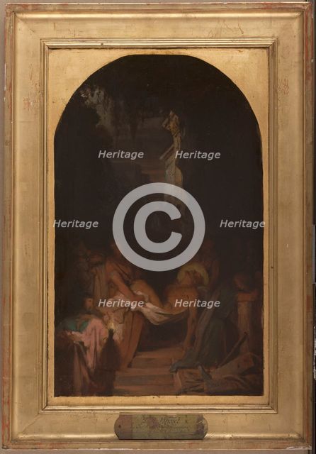 Esquisse pour l'église de la Trinité : La Mise au Tombeau, 1872. Creator: Pierre-Nicolas Brisset.