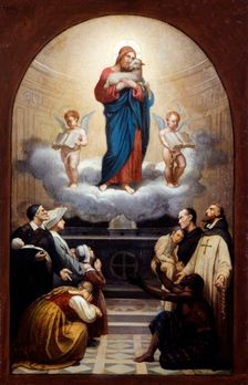 Esquisse pour l'église de la Trinité : Le Bon pasteur, 1870. Creator: Romain Cazes