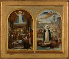 Esquisse pour l'église de La Trinité : Les Malheureux et les pauvres implorent sainte..., c.1873. Creator: Felix Joseph Barrias