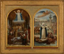 Esquisse pour l'église de La Trinité : Les Malheureux et les pauvres implorent sainte..., c.1873. Creator: Felix Joseph Barrias