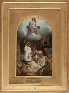 Esquisse pour l'église de la Trinité : Saint Vincent de Paul ramenant les galériens à la..., 1873. Creator: Jean Lecomte du Nouy
