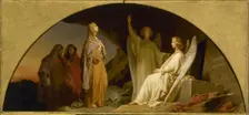 Esquisse pour l'église de la Madeleine : Sainte Madeleine au sépulcre, 1842. Creator: Léon Cogniet