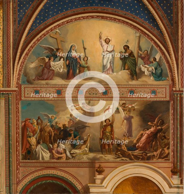 Esquisse pour l'église de Saint-Germain-des-Prés : Le Jugement Dernier, c.1872. Creator: Alexandre Jean Baptiste Hesse.