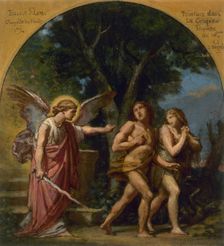 Esquisse pour l'église de Saint-Leu-Saint-Gilles : Le péché originel, c.1869. Creator: Jean Louis Bezard