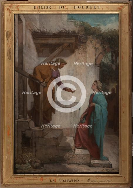 Esquisse pour l'église du Bourget : La Visitation, 1872. Creator: Jules-Joseph Meynier.