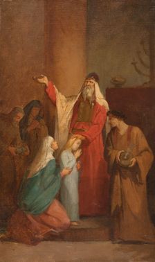 Esquisse pour l'église Notre-Dame-de-Clignancourt - La Présentation de la Vierge au Temple, c.1866. Creator: Nélie Barbe Hyacinthe Jacquemart