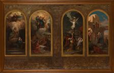 Esquisse pour l'église Notre-Dame-de-la-Croix : L'Annonciation - L'Assomption..., c.1875. Creator: Jules-Louis Machard