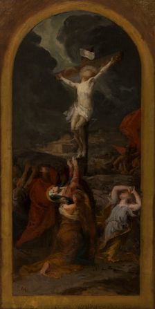 Esquisse pour l'église Notre-Dame-de-la-Croix : L'Annonciation - L'Assomption..., c.1875. Creator: Jules-Louis Machard