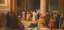 Esquisse pour l'église Notre-Dame-de-Lorette : Jésus parmi les Docteurs, c.1837. Creator: Michel Martin Drolling