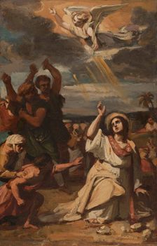 Esquisse pour l'église Notre-Dame-de-Lorette : Le martyre de saint Etienne, 1836. Creator: Auguste Couder