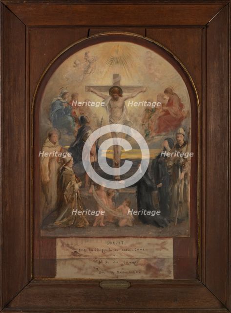 Esquisse pour l'église Notre-Dame-des-Champs : Le Calvaire, 1884. Creator: Francois Lafon.