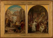 Esquisse pour l'église Saint-Ambroise : saint Augustin, au concile de Carthage..., c.1873-1875. Creator: Jules Eugene Lenepveu