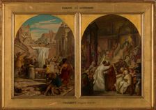 Esquisse pour l'église Saint-Ambroise : saint Augustin faisant cesser un usage..., c.1872-1875. Creator: Jules Eugene Lenepveu