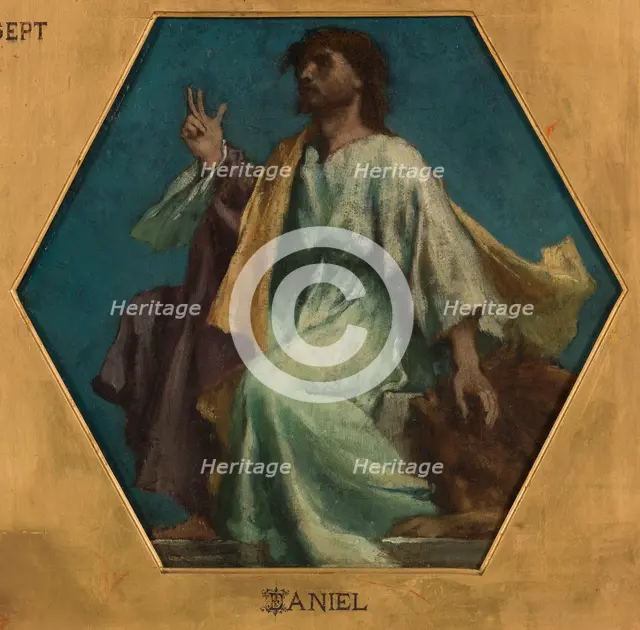 Esquisse pour l'église Saint François Xavier : Daniel, c.1875. Creator: Jules Elie Delaunay.