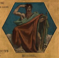 Esquisse pour l'église Saint François Xavier : Ezéchiel, 1875. Creator: Jules Elie Delaunay