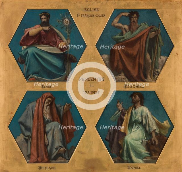 Esquisse pour l'église Saint François Xavier : Isaïe, 1875. Creator: Jules Elie Delaunay.