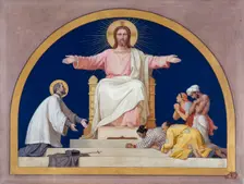 Esquisse pour l'église Saint-François-Xavier : Saint-François-Xavier présentant au Christ..., c.1876 Creator: Romain Cazes