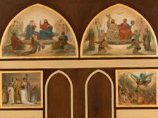 Esquisse pour l'église Saint-Gervais : La Vierge intercédant près de Jésus pour les..., c.1869-1871. Creator: Armand Felix Marie Jobbe-Duval