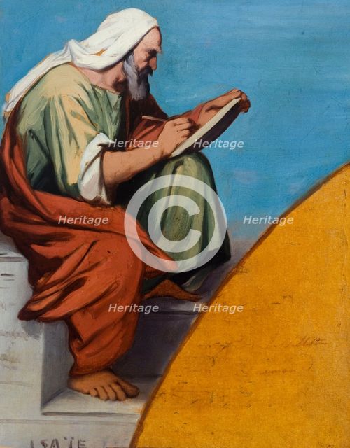 Esquisse pour l'église Saint-Jacques-Saint-Christophe de la Villette : Isaïe, c.1843. Creator: Jean-François Brémond.