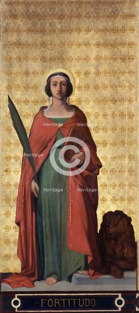 Esquisse pour l'église Saint-Jacques-Saint-Christophe de la Villette : La Force, c.1843. Creator: Jean-François Brémond.