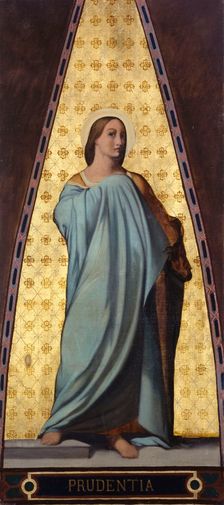 Esquisse pour l'église Saint-Jacques-Saint-Christophe de la Villette : La prudence, c.1843. Creators: Jean-François Brémond, L. Jourdain