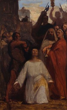 Esquisse pour l'église Saint-Jacques-Saint-Christophe de la Villette : Le Martyre de..., c.1843. Creator: Jean-François Brémond