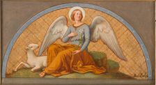 Esquisse pour l'église Saint-Joseph : L'Ange de douceur et de chasteté - Apothéose..., 1870. Creator: Jean-Paul-Etienne Balze
