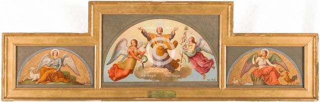 Esquisse pour l'église Saint-Joseph : L'Ange de douceur et de chasteté - Apothéose..., 1870. Creator: Jean-Paul-Etienne Balze.