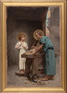 Esquisse pour l'église Saint-Louis-d'Antin : Saint Joseph protecteur de l'enfance de Jésus, 1874. Creator: Georges Becker
