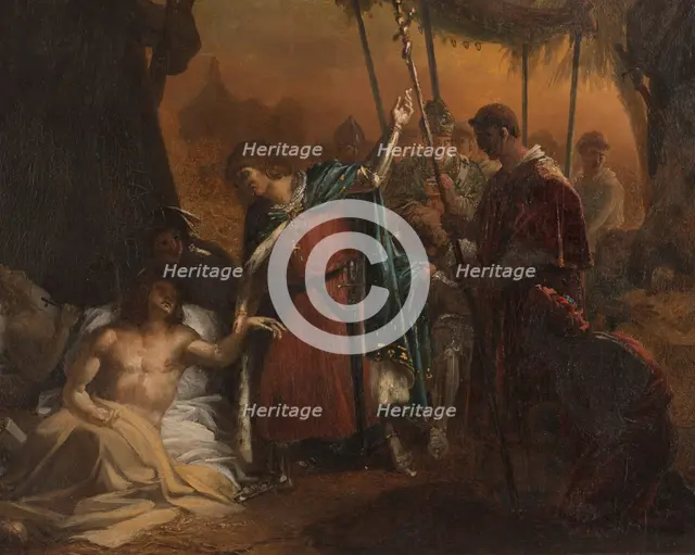 Esquisse pour l'église Saint-Louis- d'Antin : Saint Louis malade visitant les soldat..., before 1822 Creator: Jean-Bruno Gassies.