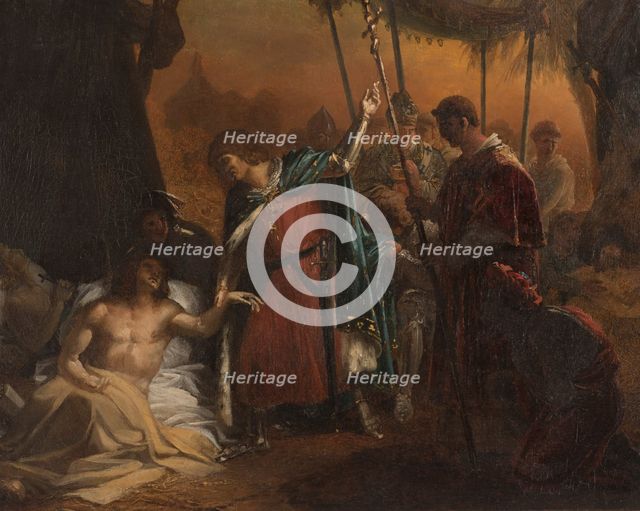 Esquisse pour l'église Saint-Louis- d'Antin : Saint Louis malade visitant les soldat..., before 1822 Creator: Jean-Bruno Gassies.