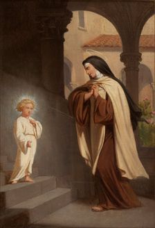 Esquisse pour l'église Saint-Louis-en-l'Ile : Jésus apparait à sainte Thérèse, 1866. Creator: Charles Emile Hippolyte Lecomte-Vernet