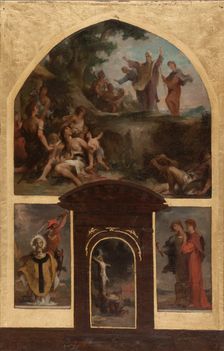 Esquisse pour l'église Saint-Merri : Prédication de saint Denis et conversion des..., 1873. Creator: Henri Leopold Levy