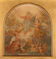 Esquisse pour l'église Saint-Nicolas-du-Chardonnet : La Vierge Triomphante, 1857. Creator: Nicolas-Louis-François Gosse