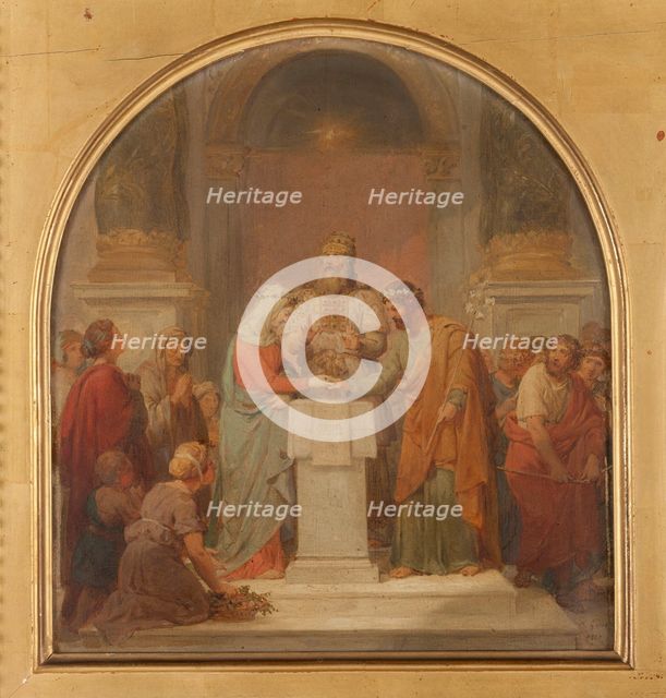 Esquisse pour l'église Saint-Nicolas-du-Chardonnet : Le Mariage de la Vierge, 1857. Creator: Nicolas-Louis-François Gosse.