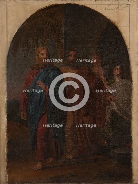 Esquisse pour l'église Saint-Philippe-du-Roule : "Saint Philippe quittant sa famille..., 1826. Creator: Pierre Louis Delaval.